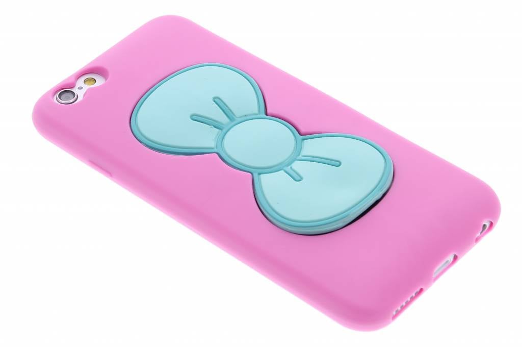 Image of Roze click strik TPU siliconen hoesje voor de iPhone 6 / 6s