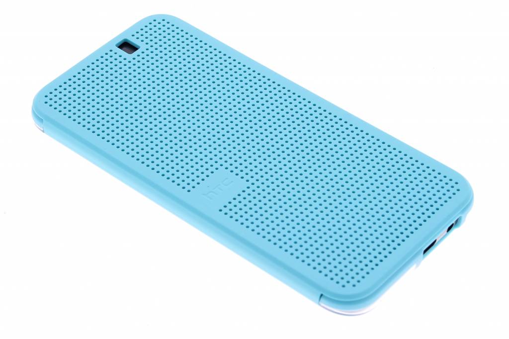 Image of Dot View Case Ice Premium voor de HTC One M9 - blauw