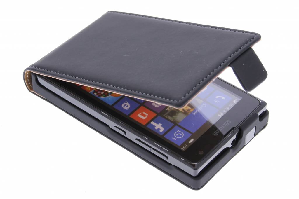 Image of Mobiparts Premium Flip Case Microsoft Lumia 532 Black