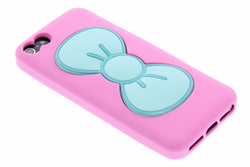 Image of Roze click strik TPU siliconen hoesje voor de iPhone 5 / 5s / SE