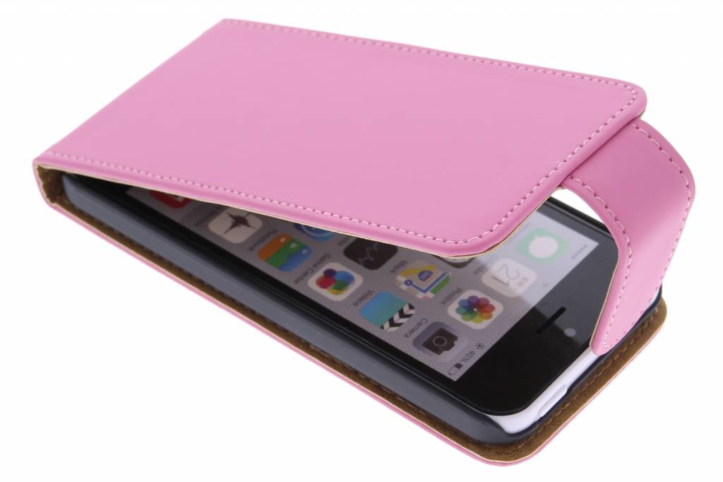 Image of Roze classic flipcase voor de iPhone 5c