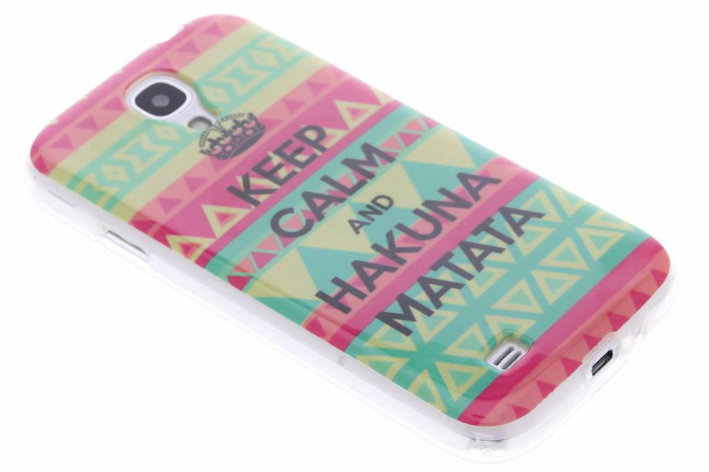 Image of Hakuna Matata design TPU siliconen hoesje voor de Samsung Galaxy S4