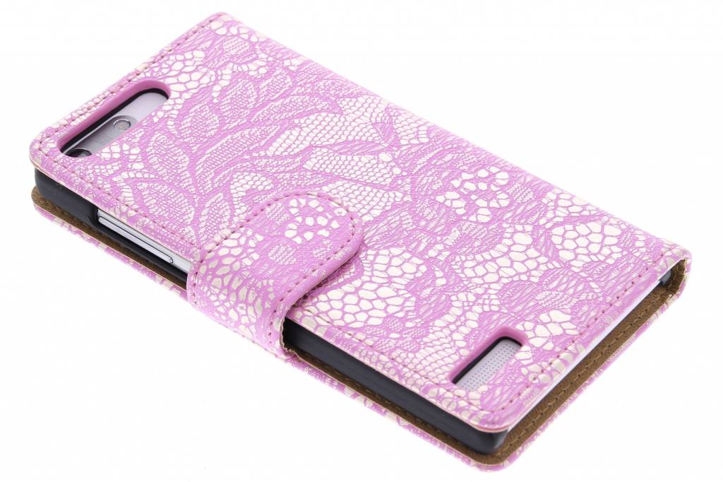 Image of Roze glamour design booktype hoes voor de Huawei Ascend G6