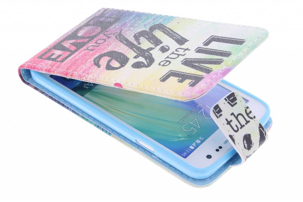 Image of Live the life design TPU flipcase voor de Samsung Galaxy A3