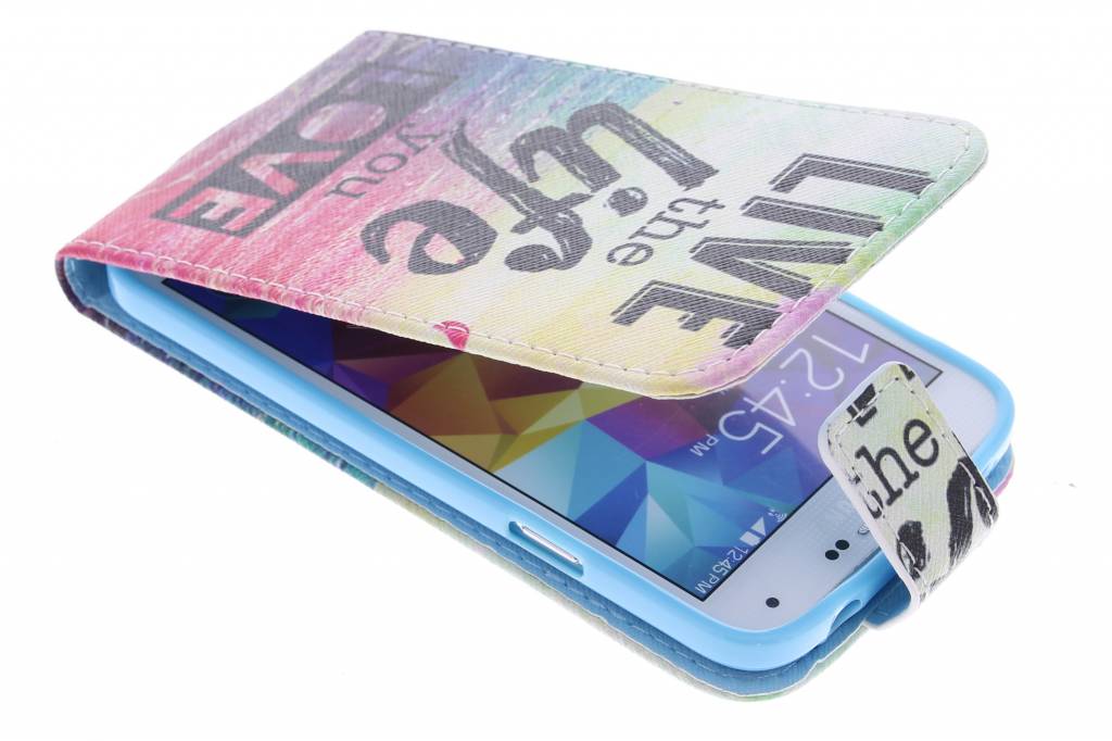 Image of Live the life design TPU flipcase voor de Samsung Galaxy S5 (Plus) / Neo