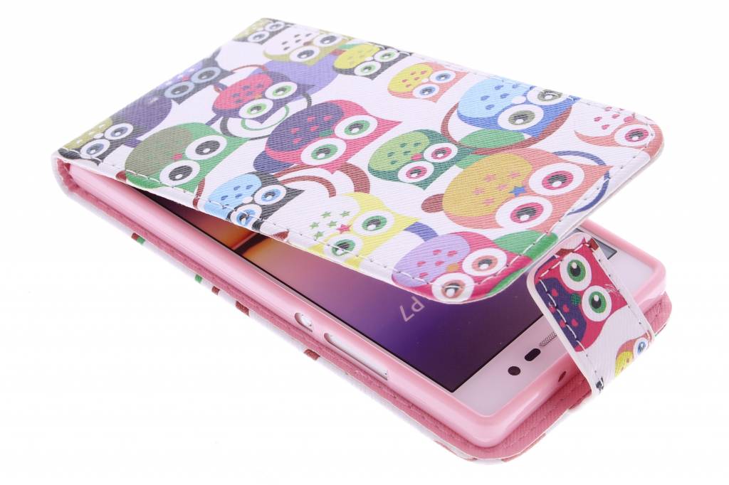 Image of Uiltjes design TPU flipcase voor de Huawei Ascend P7