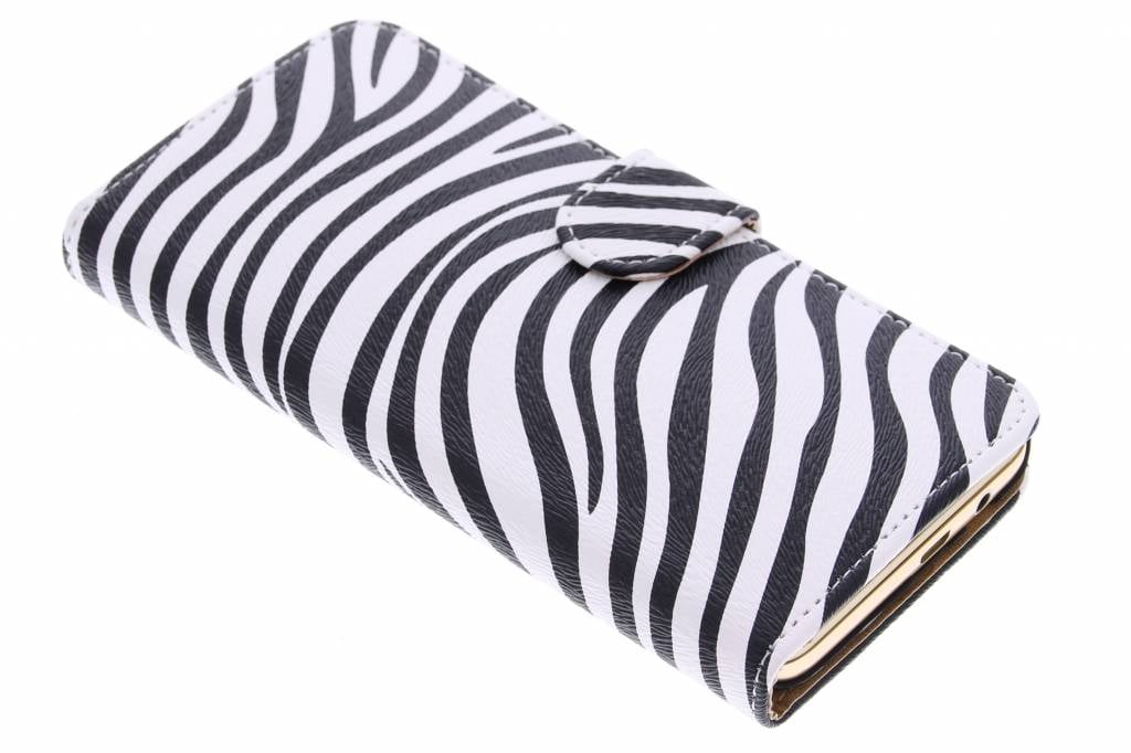 Image of Zebra booktype hoes voor de HTC One M9 Plus