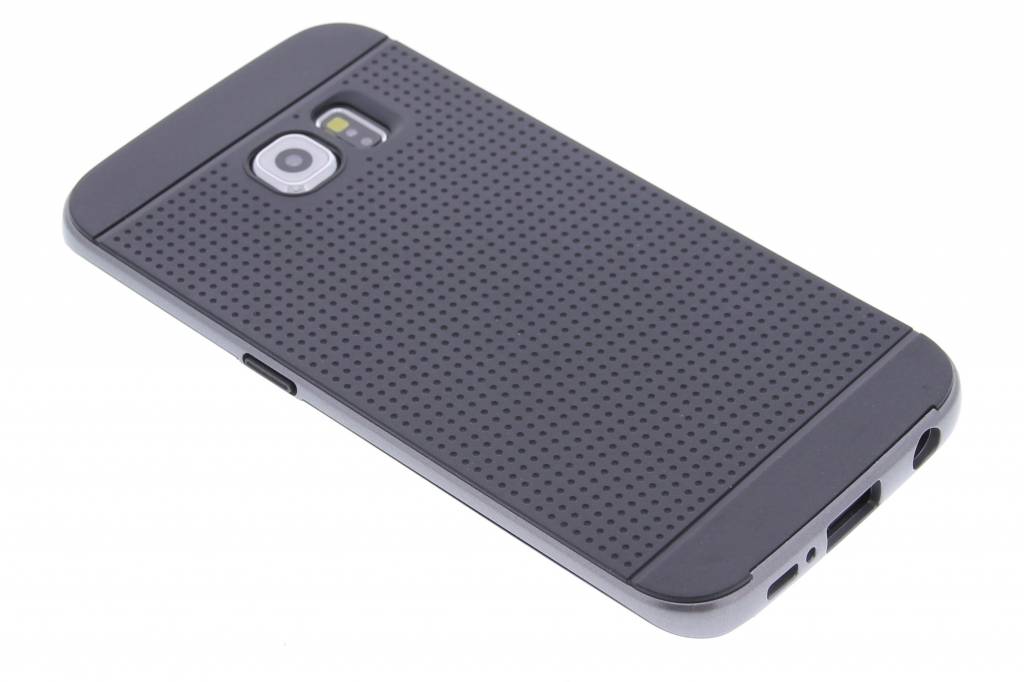 Image of Grijs hybrid siliconen hoesje voor de Samsung Galaxy S6 Edge