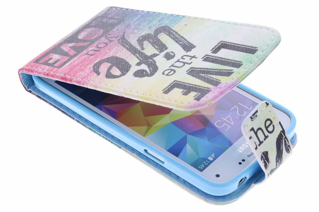 Image of Live the life design TPU flipcase voor de Samsung Galaxy S5 Mini