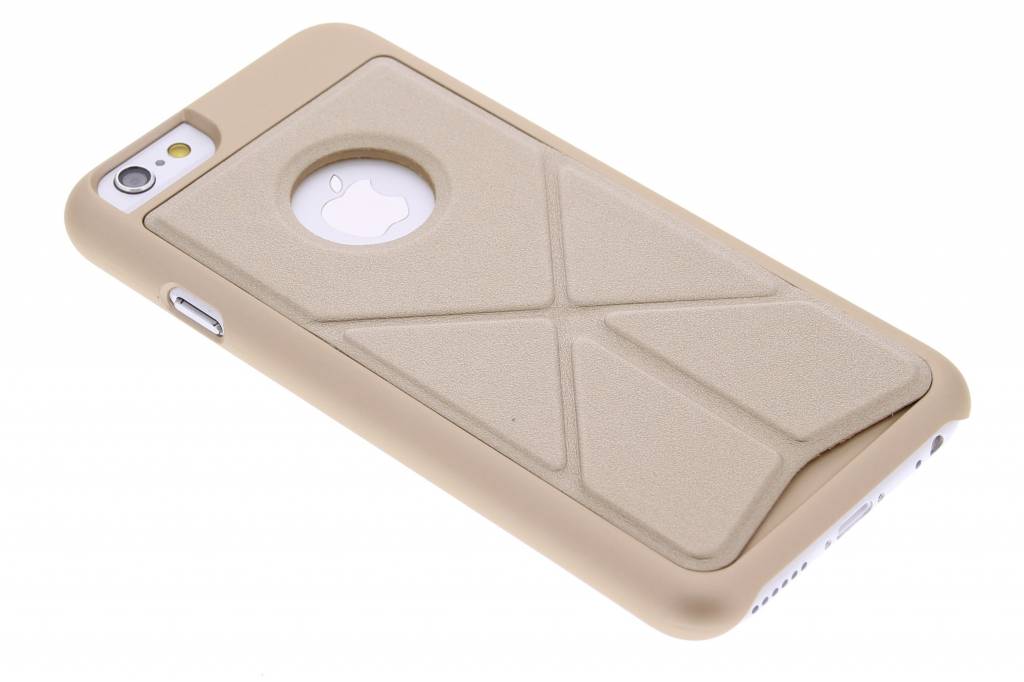 Image of Gouden hardcase hoesje met standaard voor de iPhone 6 / 6s