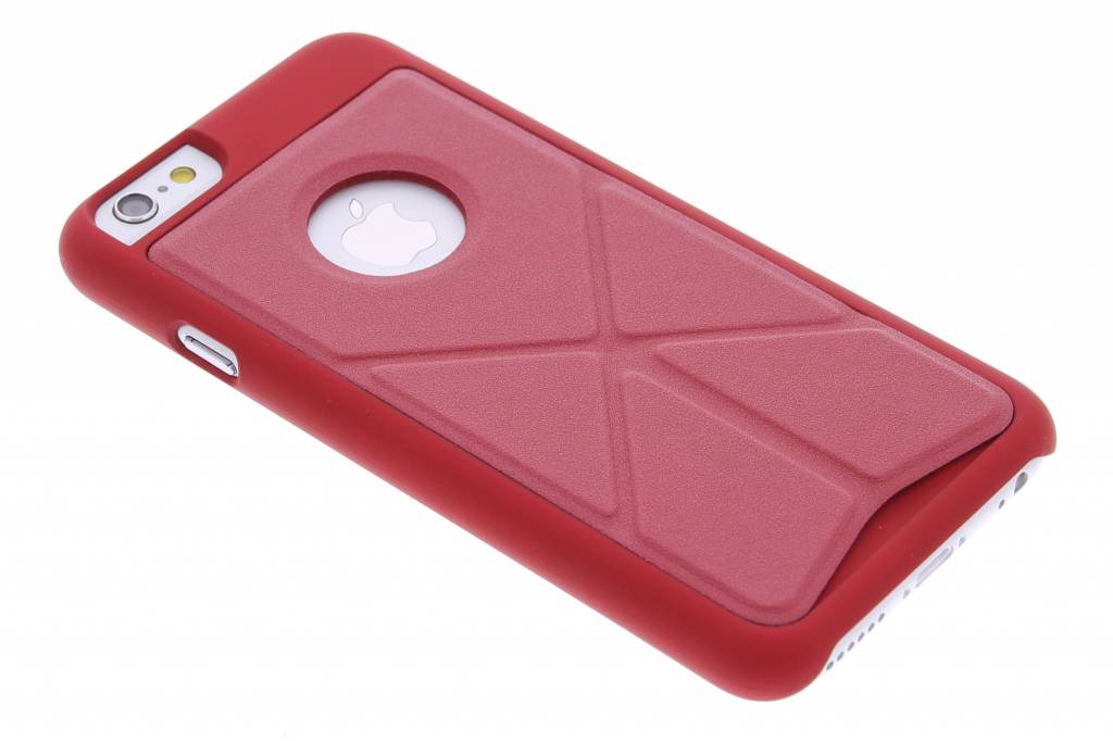 Image of Rood hardcase hoesje met standaard voor de iPhone 6 / 6s