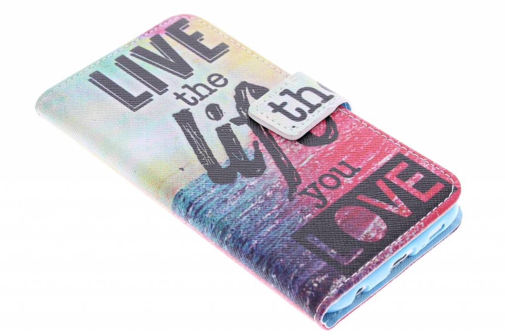 Image of Live the life design TPU booktype hoes voor de Samsung Galaxy S6