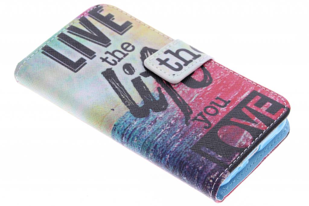 Image of Live the life design TPU booktype hoes Samsung Galaxy J1