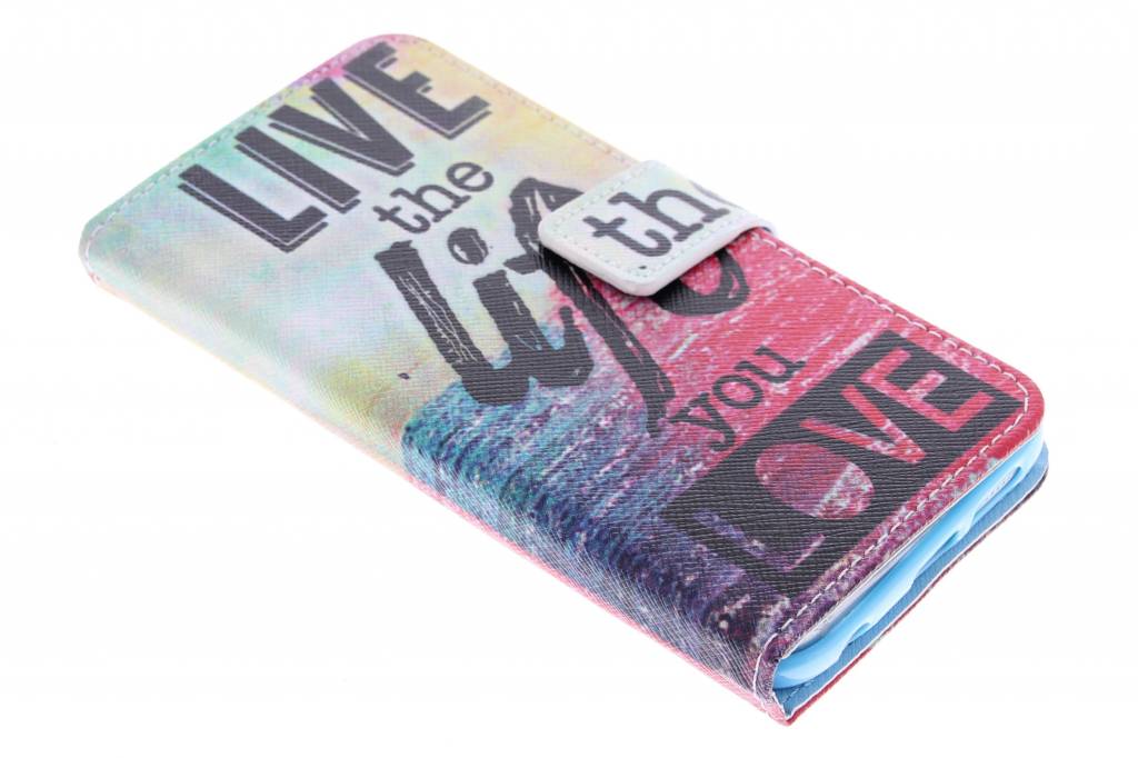 Image of Live the life design TPU booktype hoes voor de Samsung Galaxy S6 Edge