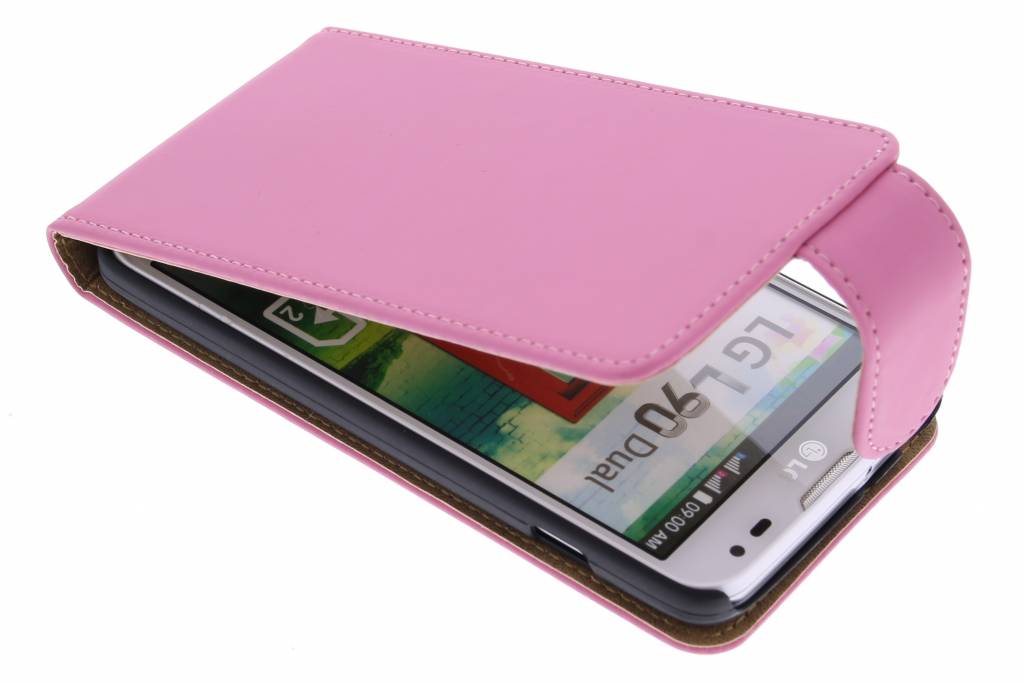 Image of Roze classic flipcase voor de LG L90