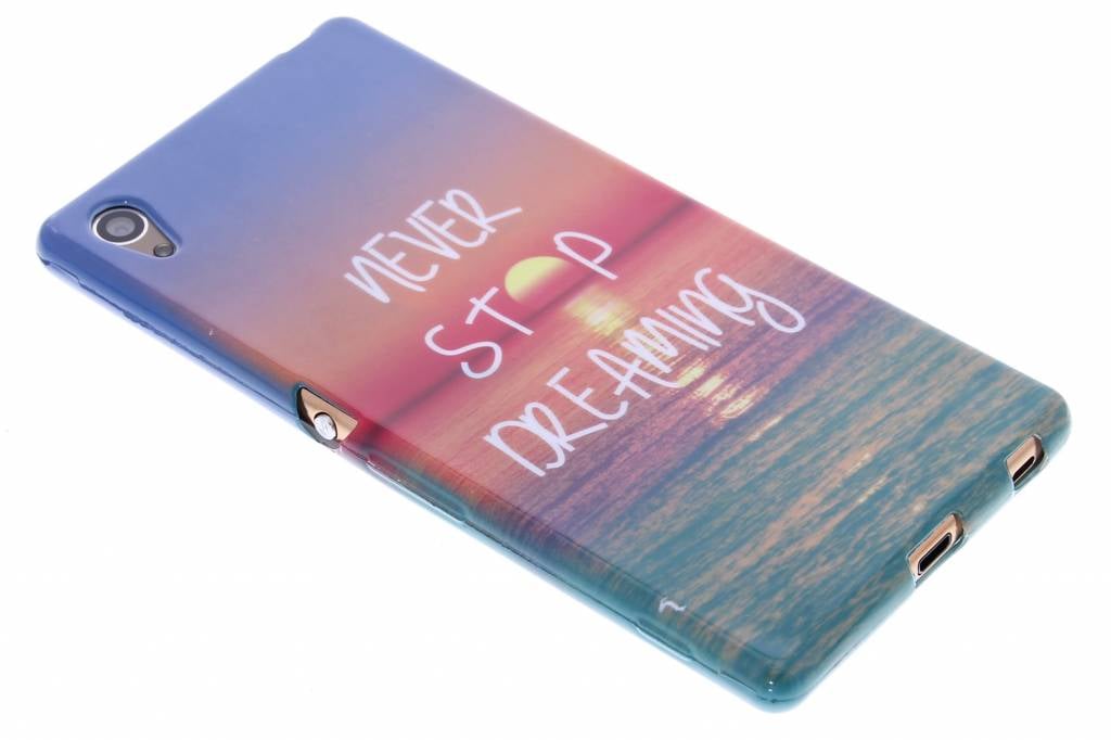 Image of Never stop dreaming design TPU siliconen hoesje voor de Sony Xperia Z3 Plus