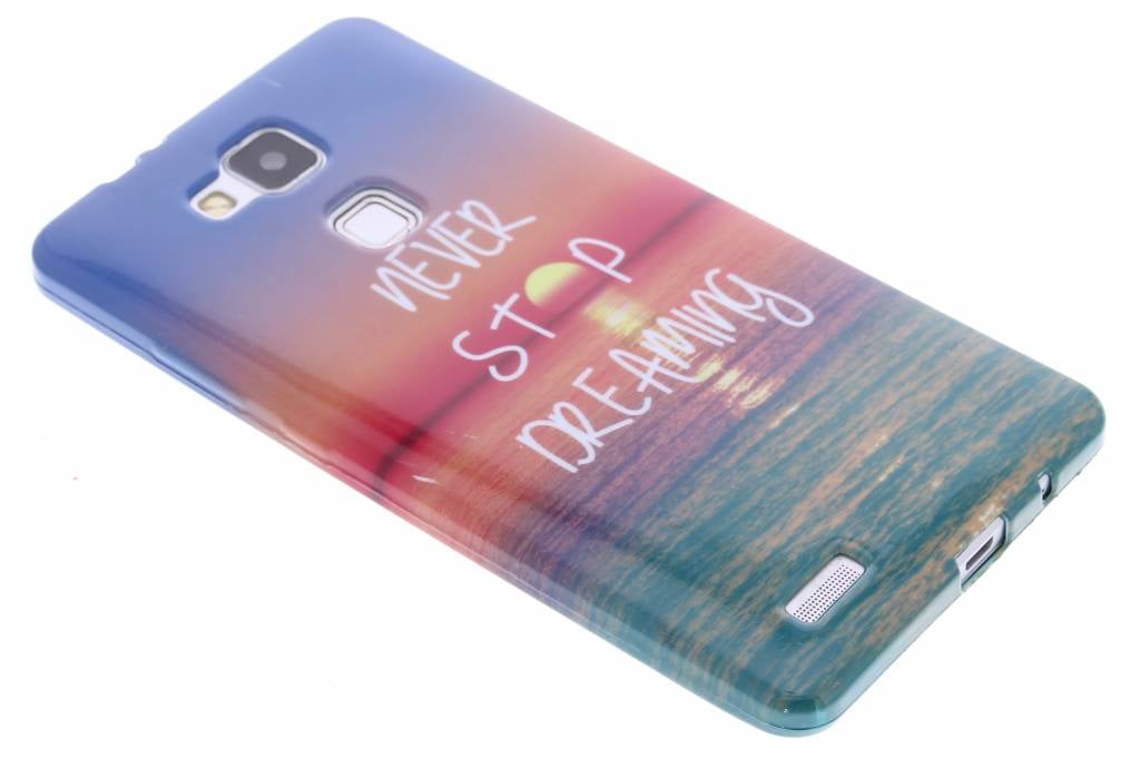 Image of Never stop dreaming design TPU siliconen hoesje voor de Huawei Ascend Mate 7