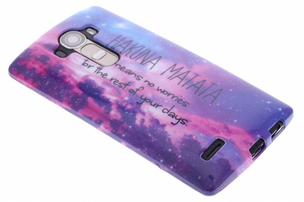 Image of Hakuna matata design TPU siliconen hoesje voor de LG G4