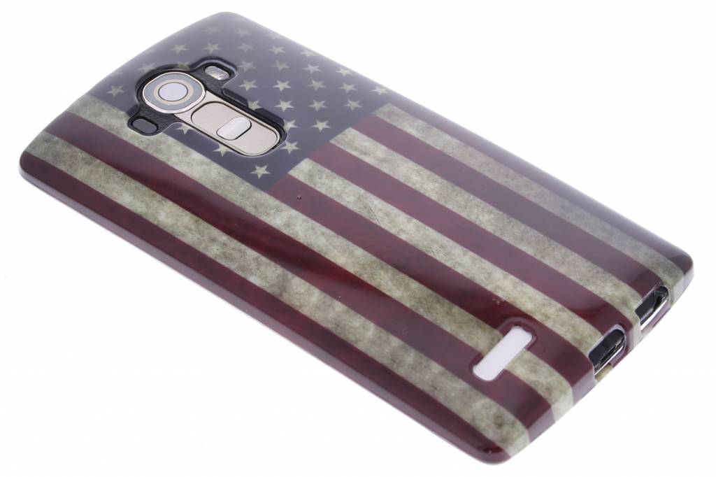 Image of Amerikaanse vlag design TPU siliconen hoesje voor de LG G4