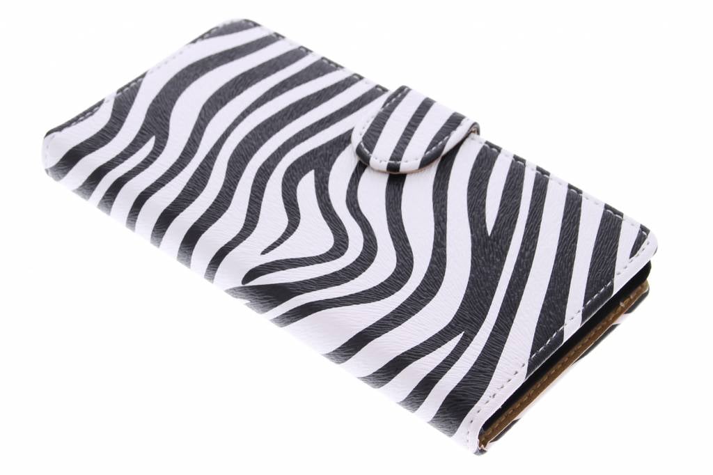 Image of Zebra booktype hoes voor de Sony Xperia M4 Aqua