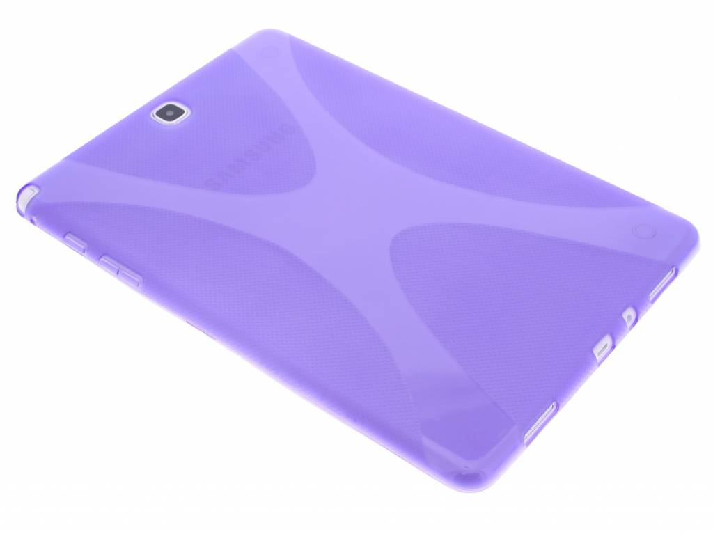 Image of Paarse X-line TPU hoes voor de Samsung Galaxy Tab A 9.7