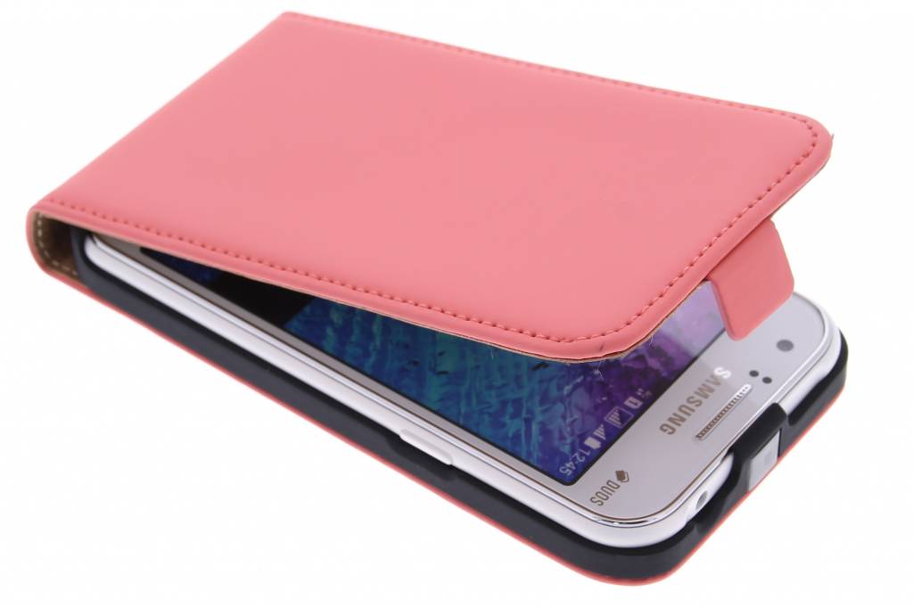 Image of Mobiparts Premium Flip Case Samsung Galaxy J1 Peach Pink