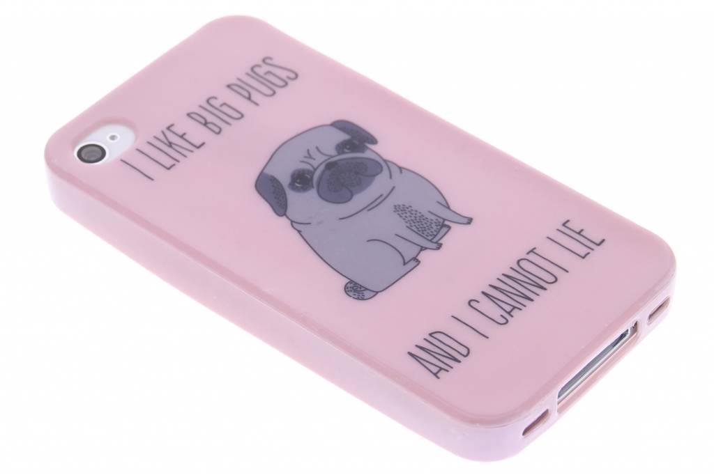 Image of Pugs design TPU siliconen hoesje voor de iPhone 4 / 4s