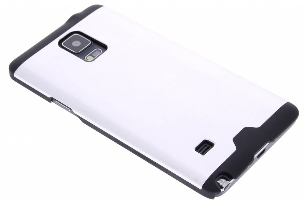 Image of Zilver brushed aluminium hardcase hoesje voor de Samsung Galaxy Note 4