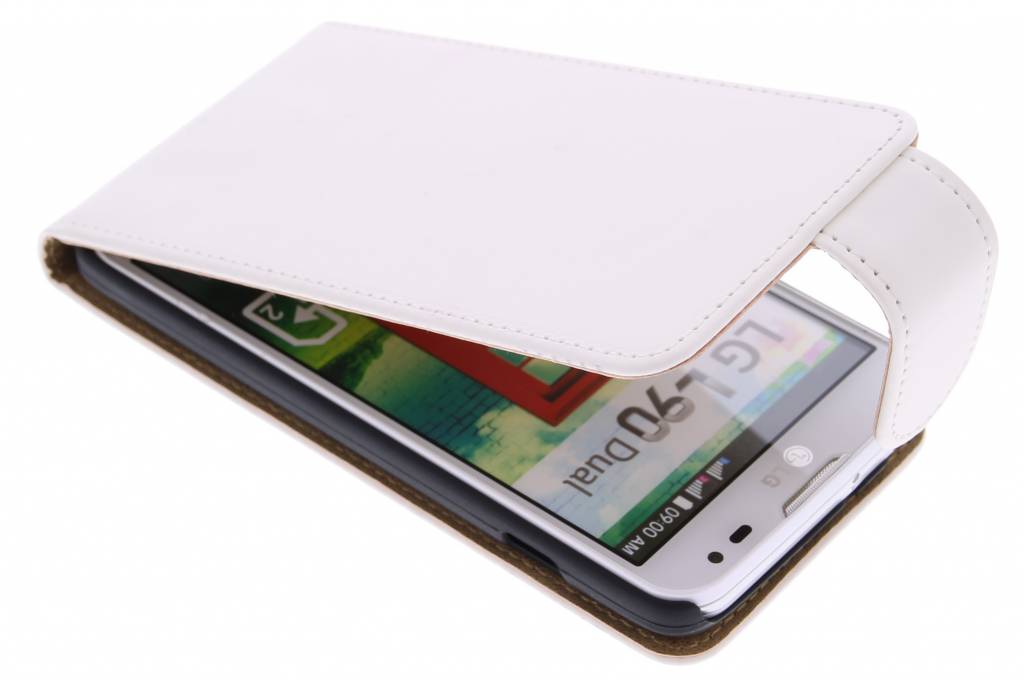 Image of Witte classic flipcase voor de LG L90