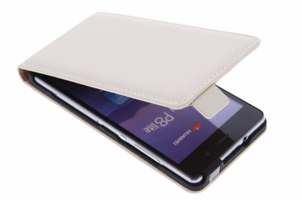 Image of Luxe Flipcase voor de Huawei P8 Lite - Wit