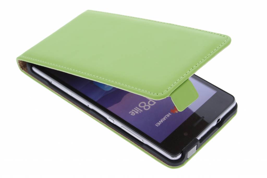Image of Luxe Flipcase voor de Huawei P8 Lite - Groen