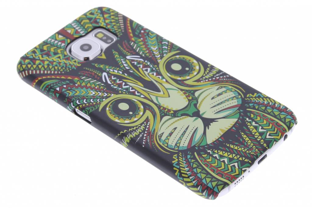 Image of Kat aztec animal design hardcase hoesje voor de Samsung Galaxy S6