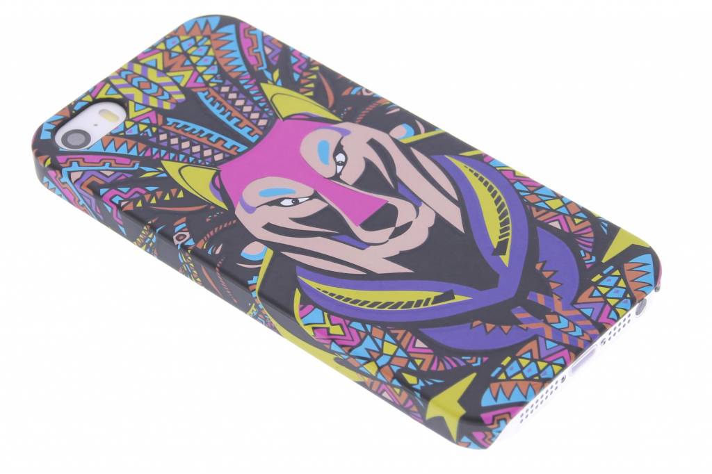 Image of Wolf aztec animal design hardcase hoesje voor de iPhone 5 / 5s / SE