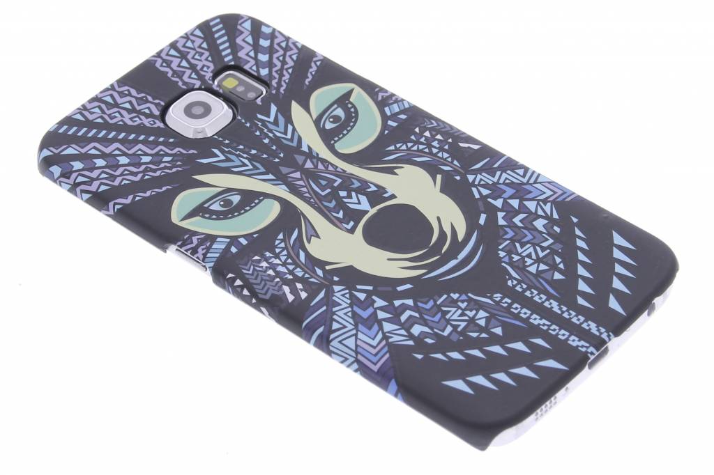 Image of Wolf aztec animal design hardcase voor de Samsung Galaxy S6 Edge