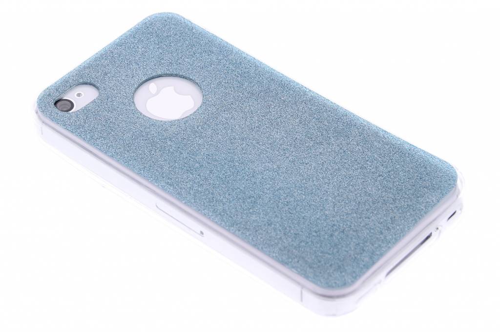 Image of Turquoise glitter TPU siliconen hoesje voor de iPhone 4 / 4s