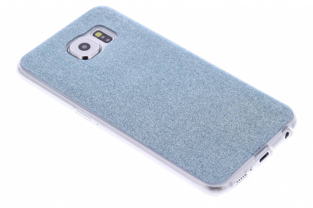 Image of Turquoise glitter TPU siliconen hoesje voor de Samsung Galaxy S6