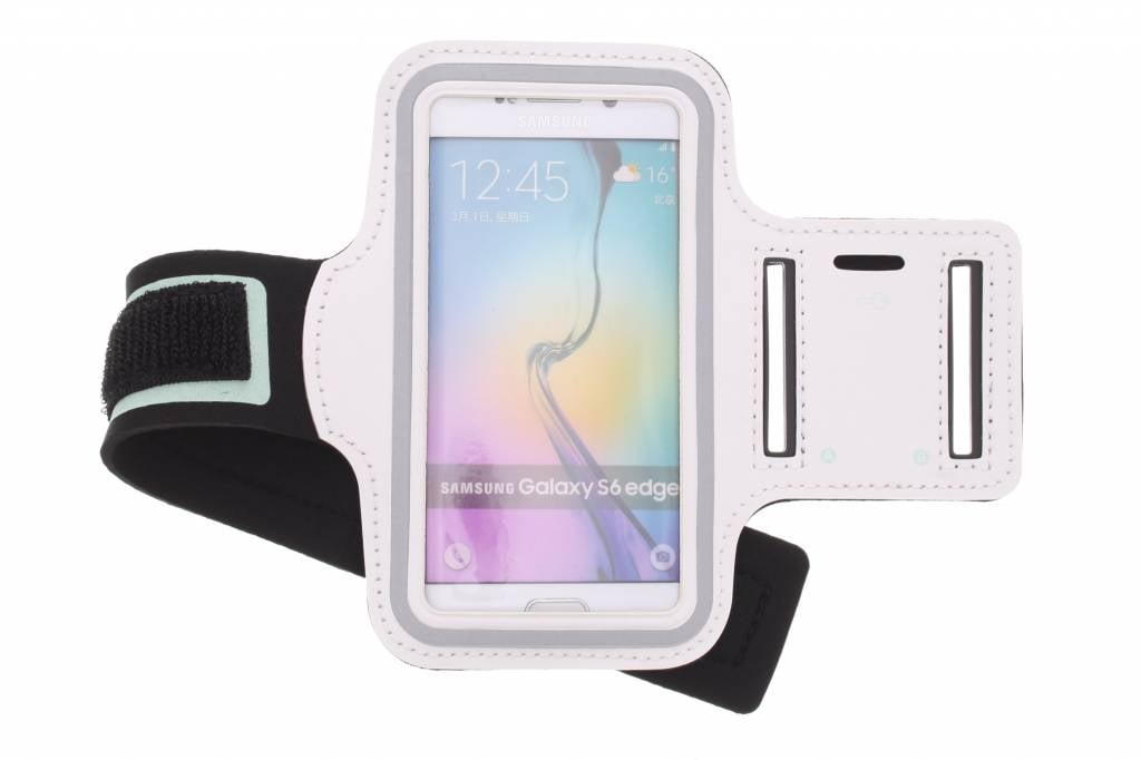 Image of Witte sportarmband voor de Samsung Galaxy S6 Edge