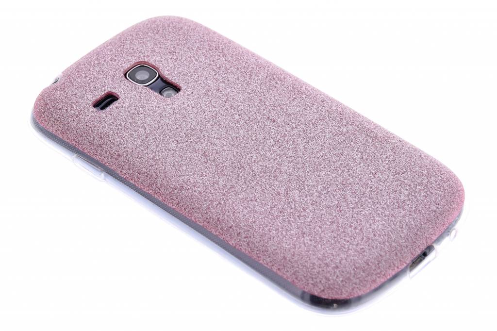 Image of Roze glitter TPU siliconen hoesje voor de Samsung Galaxy S3 Mini
