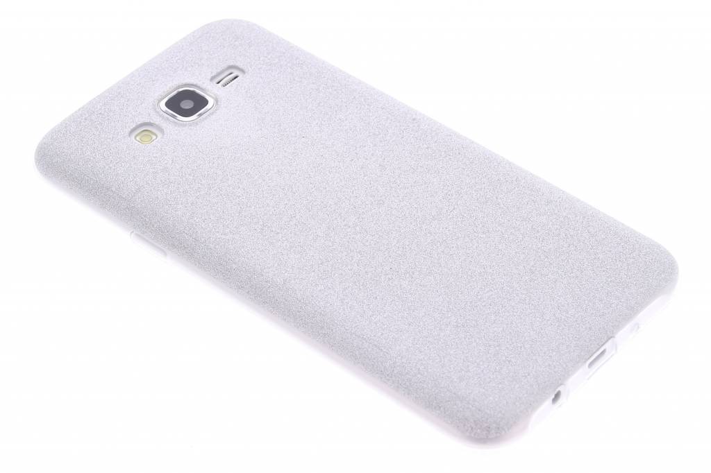 Image of Zilver glitter TPU siliconen hoesje voor de Samsung Galaxy J7