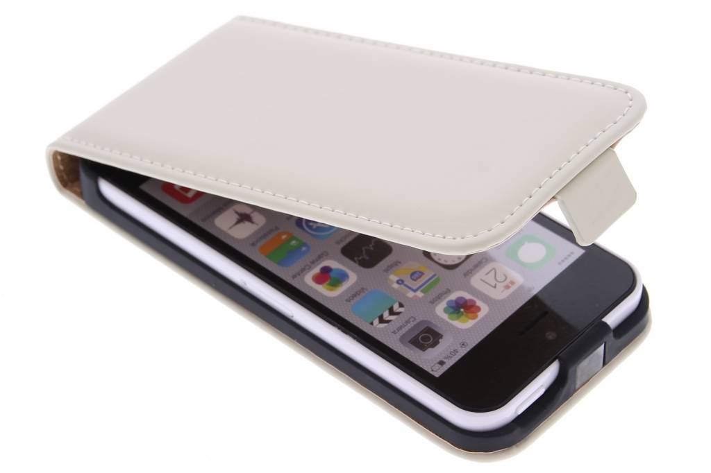 Image of Luxe Flipcase voor de iPhone 5c - Gebroken Wit