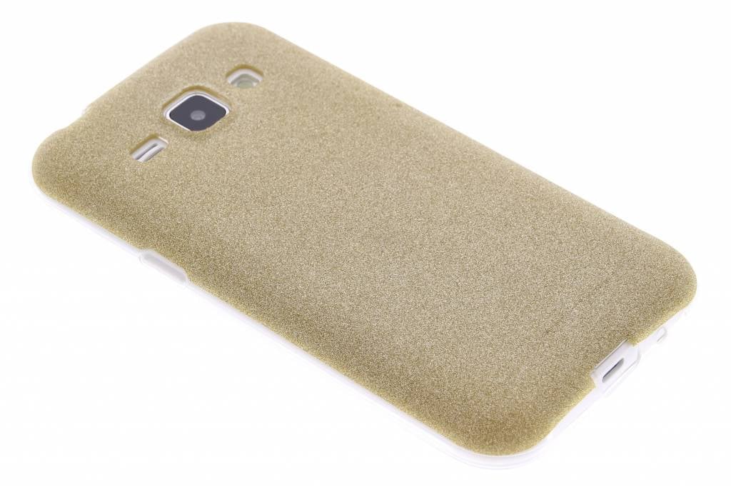 Image of Goud glitter TPU siliconen hoesje voor de Samsung Galaxy J1