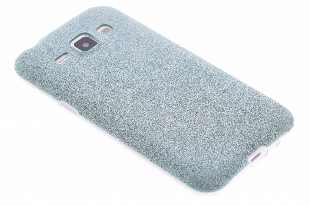 Image of Turquoise glitter TPU siliconen hoesje voor de Samsung Galaxy J1