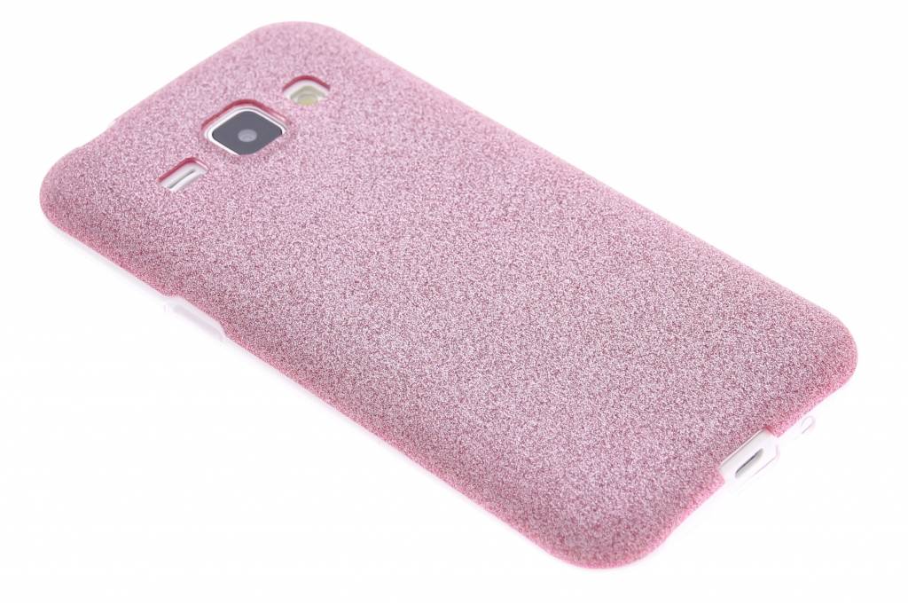 Image of Roze glitter TPU siliconen hoesje voor de Samsung Galaxy J1