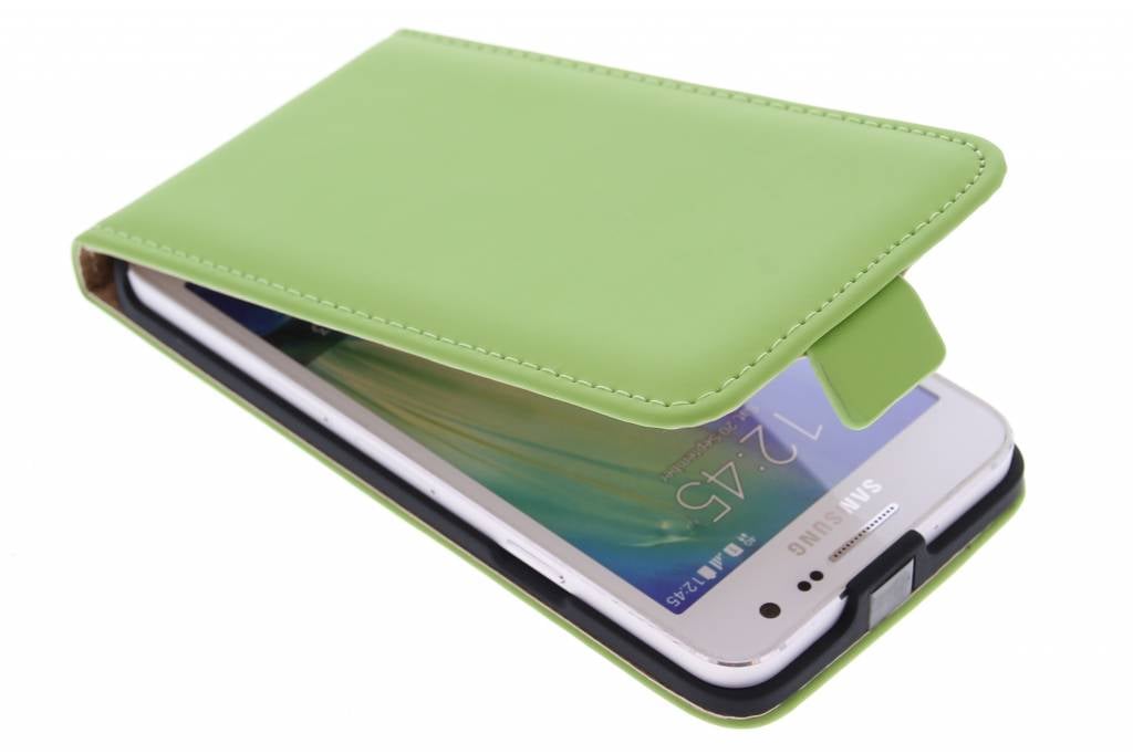 Image of Luxe Flipcase voor de Samsung Galaxy A3 - Groen