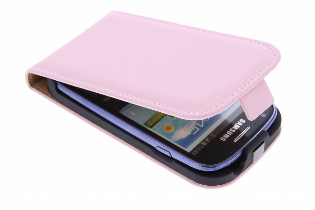 Image of Luxe Flipcase voor de Samsung Galaxy S3 Mini - Poederroze