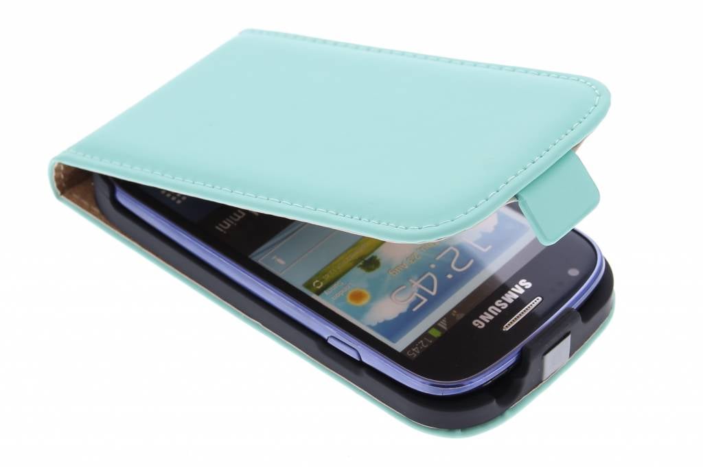 Image of Luxe Flipcase voor de Samsung Galaxy S3 Mini - Mintgroen