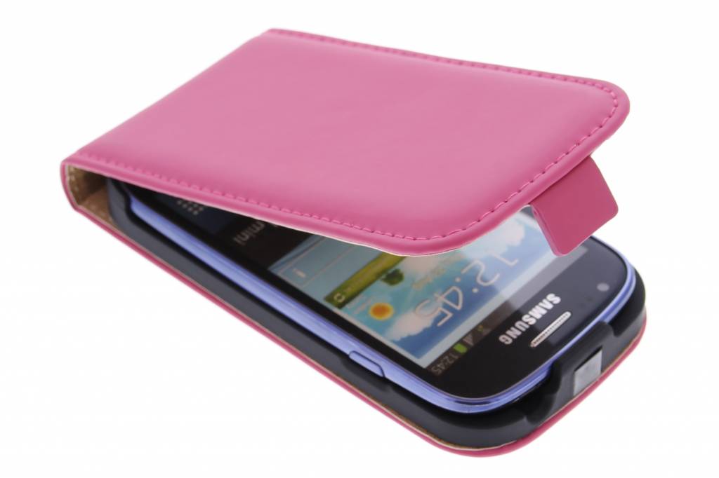 Image of Luxe Flipcase voor de Samsung Galaxy S3 Mini - Fuchsia