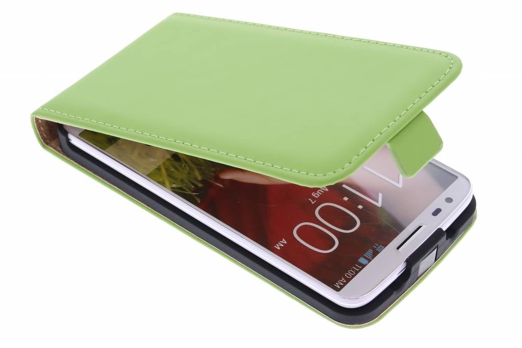 Image of Luxe Flipcase voor de LG G2 - Groen