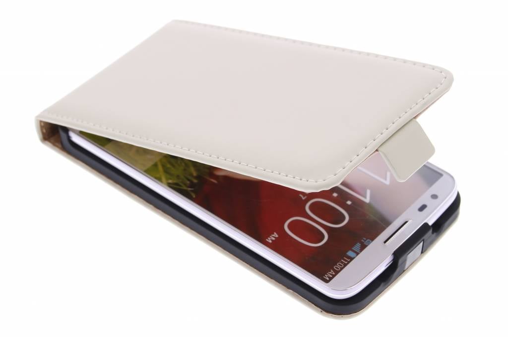 Image of Luxe Flipcase voor de LG G2 - Gebroken Wit