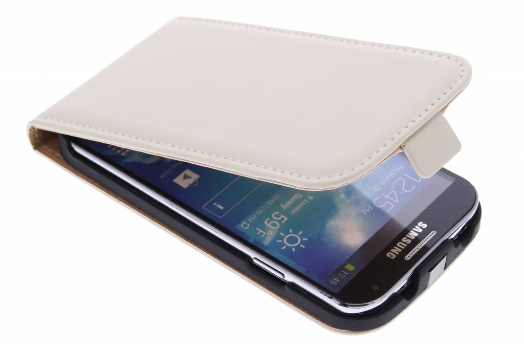 Image of Luxe Flipcase voor de Samsung Galaxy S4 - Gebroken Wit